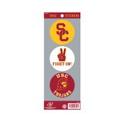 USC Trojans Set of Three Sticker Set